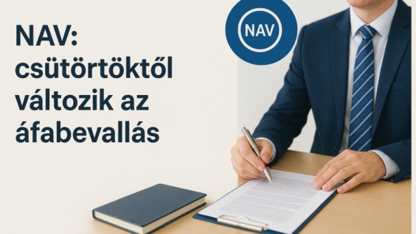 NAV: csütörtöktől változik az áfabevallás